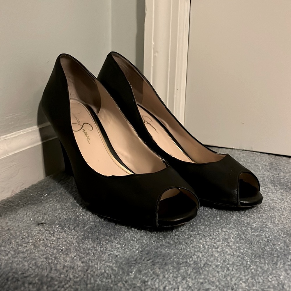 black wedged heels Jessica Simpson 🌷